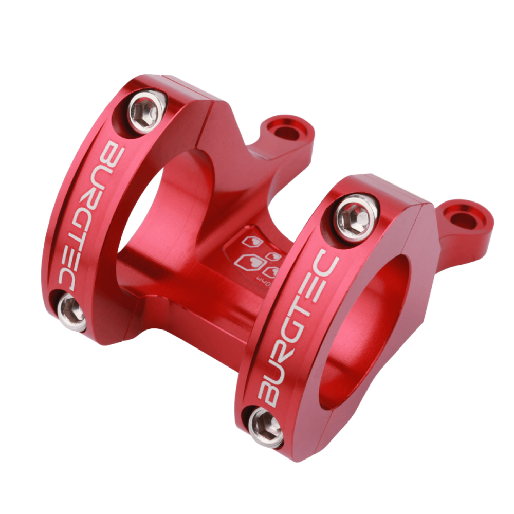 Burgtec Direct Mount MK3 Stem - 35mm Clamp - 50mm Reach - Race Red
