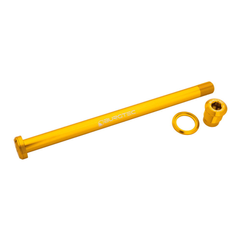 Burgtec Pivot 185.3mm Rear Axle - Race Red