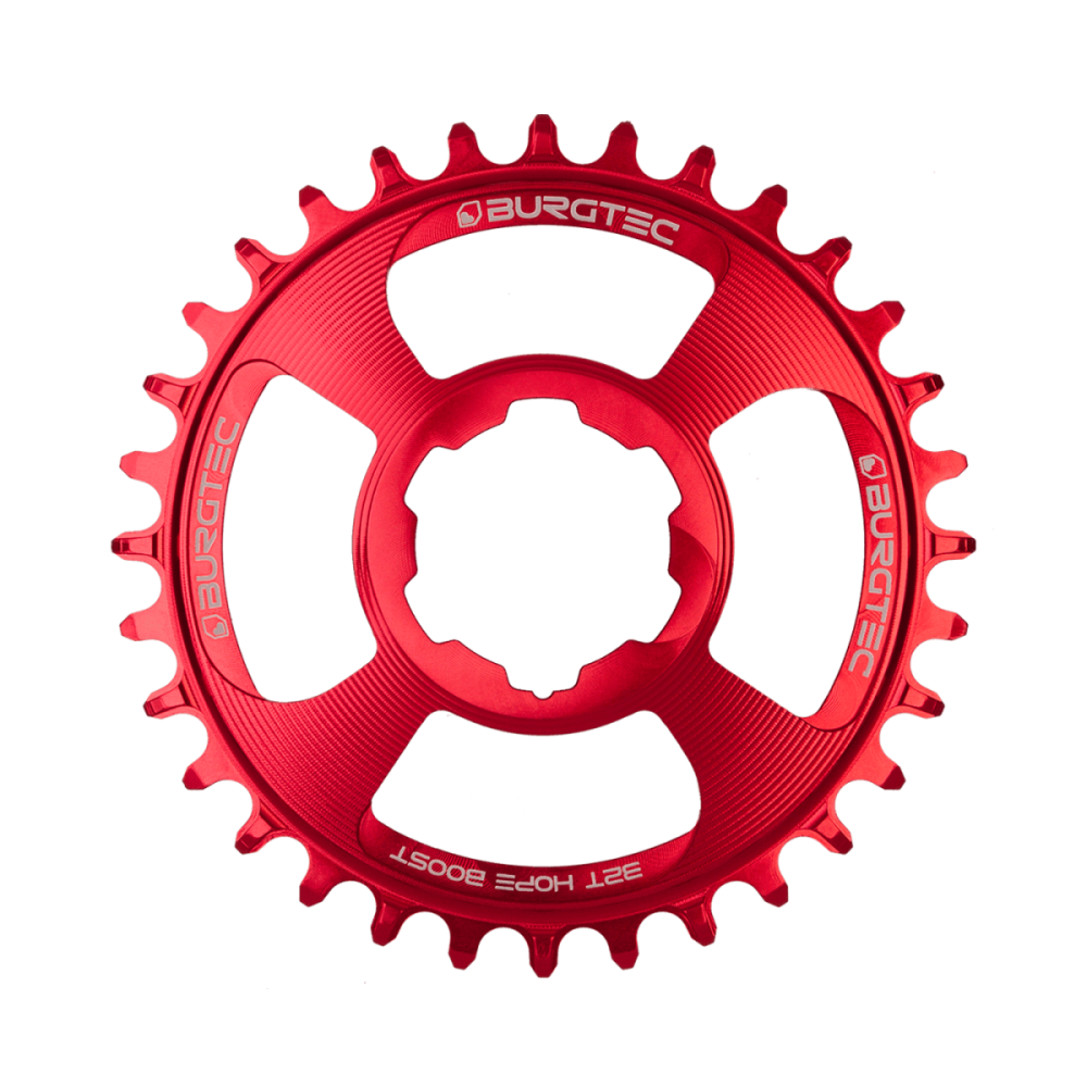 Burgtec Thick Thin Chainring for Hope Boost Direct Mount - 32T - Race Red