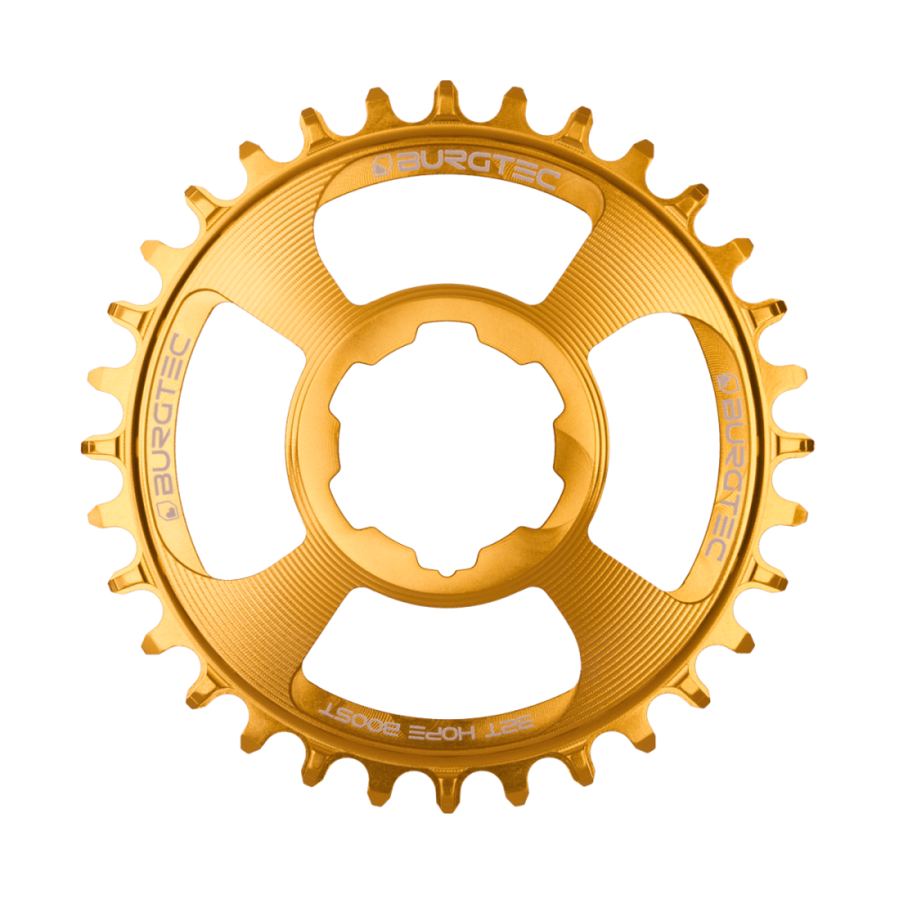 Burgtec Thick Thin Chainring for Hope Boost Direct Mount - 34T - Bullion Gold, Burgtec Bullion Gold
