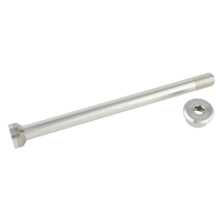 Burgtec Transition 171mm Rear Axle - Rhodium Silver