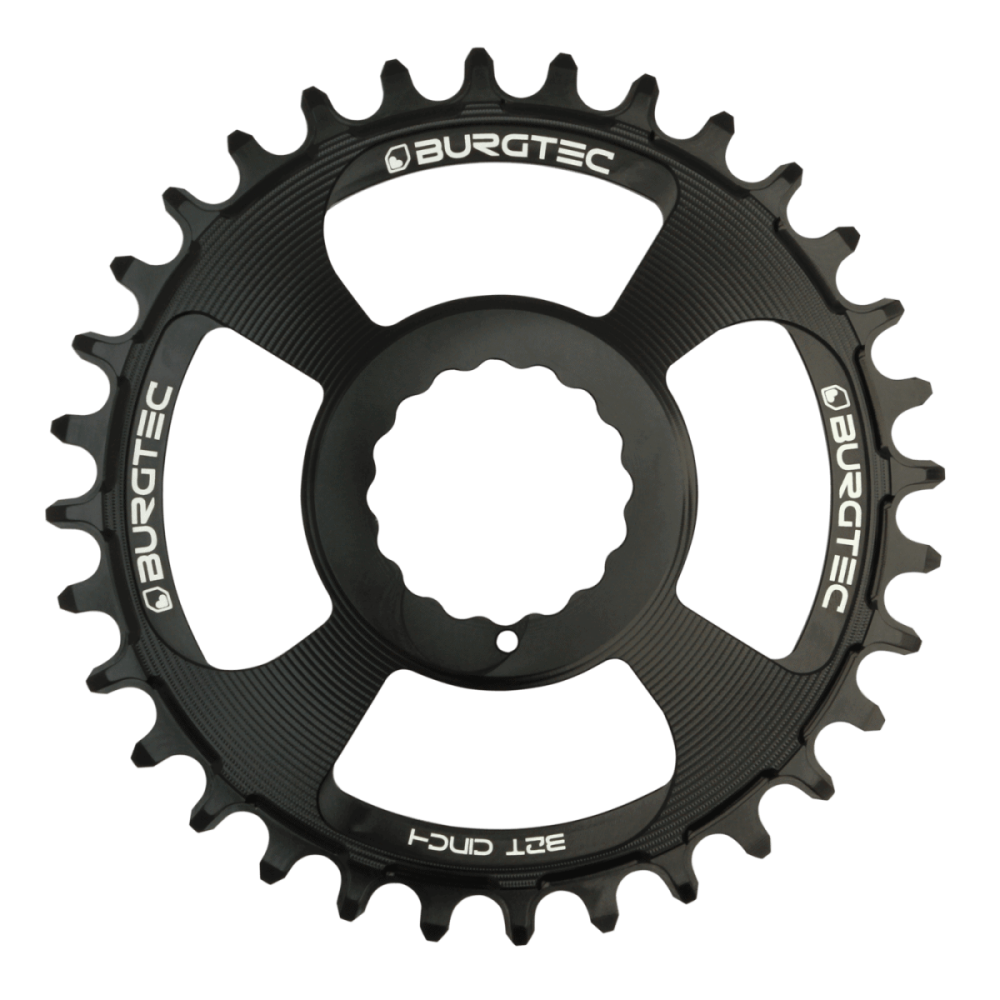 Burgtec 3mm Offset Thick Thin Chainring for Race Face Cinch - 30T - Black, Burgtec Black