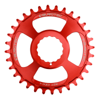 Burgtec 3mm Offset Thick Thin Chainring for Race Face Cinch - 32T - Race Red