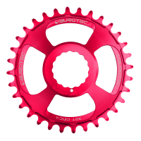 Burgtec 3mm Offset Thick Thin Chainring for Race Face Cinch - 28T - Toxic Barbie Pink