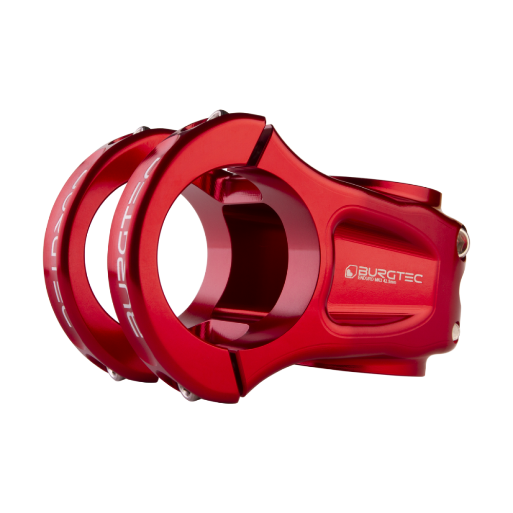 Burgtec Enduro MK3 Stem - 35 Clamp - 50mm Reach - Race Red