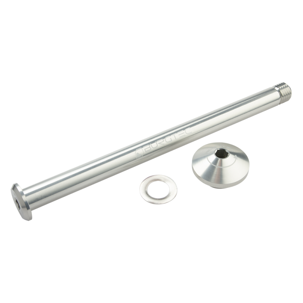 Burgtec Yeti 171mm Rear Axle - Rhodium Silver