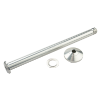 Burgtec Yeti 171mm Rear Axle - Rhodium Silver