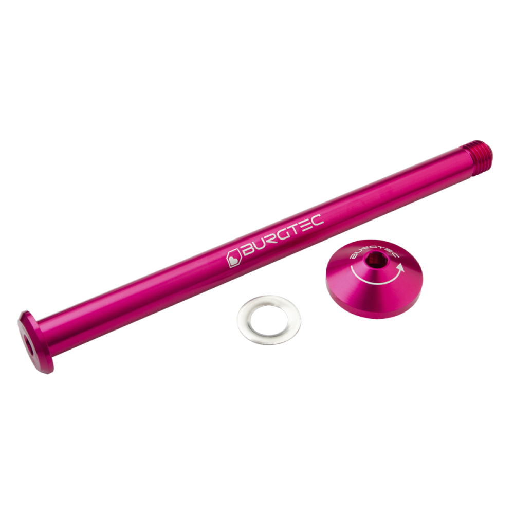 Burgtec Yeti 171mm Rear Axle - Toxic Barbie Pink