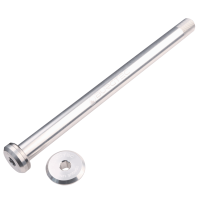 Burgtec Santa Cruz 168.5mm Rear Axle - Rhodium Silver