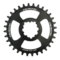 Burgtec 3mm Offset Thick Thin Chainring for SRAM 3-Bolt - 30T - Black, Burgtec Black