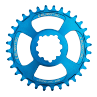 Burgtec 3mm Offset Thick Thin Chainring for SRAM 3-Bolt - 30T - Deep Blue