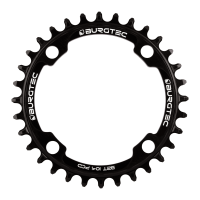Burgtec 104mm BCD Thick Thin Chainring 34T, Burgtec Black