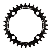 Burgtec 104mm BCD Thick Thin Chainring 32T, Burgtec Black