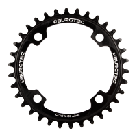 Burgtec 104mm BCD Thick Thin Chainring 34T, Burgtec Black