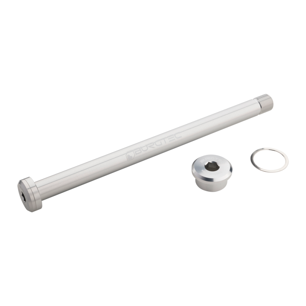 Burgtec Rocky Mountain 173mm Rear Axle - Rhodium Silver