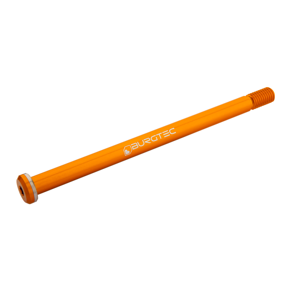 Burgtec 188mm x 12mm 1.75mm Pitch Rear Axle - Iron Bro Orange