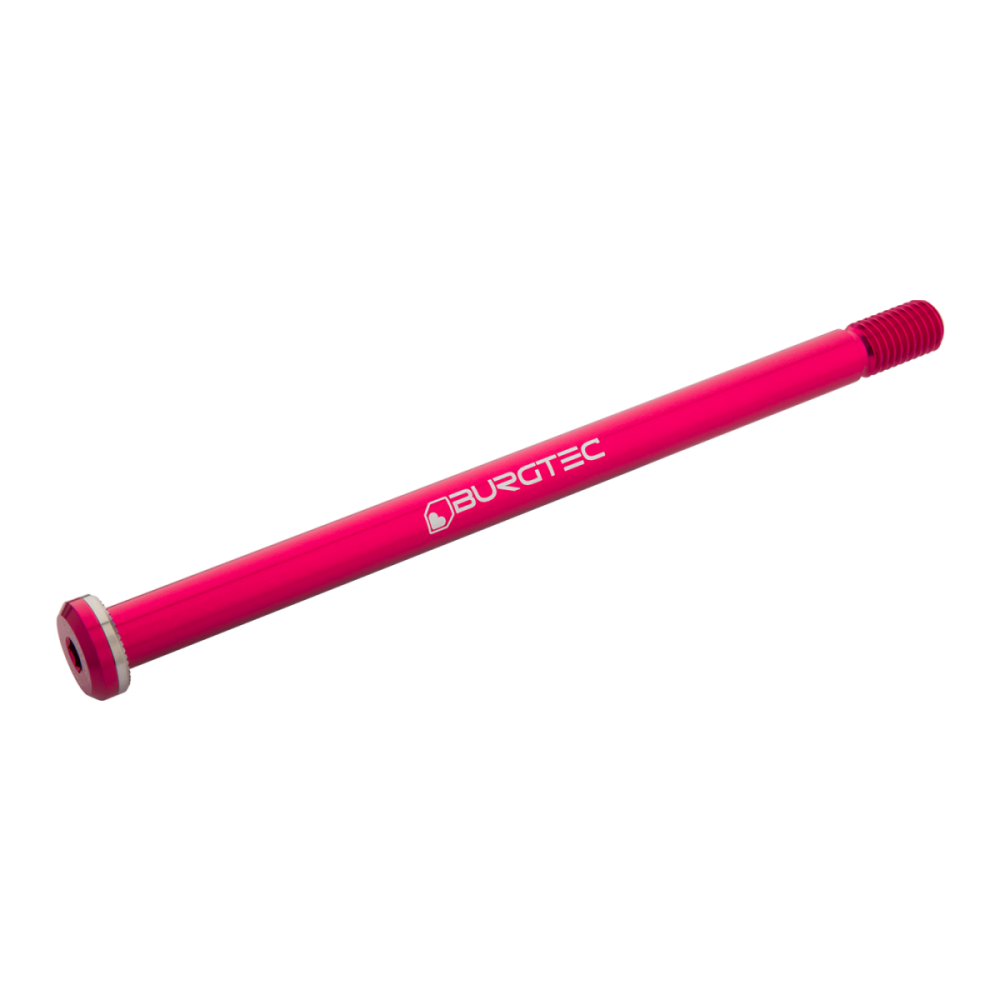 Burgtec 188mm x 12mm 1.75mm Pitch Rear Axle - Toxic Barbie Pink