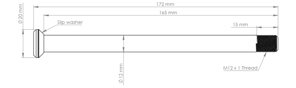 Burgtec Specialized 172mm Rear Axle