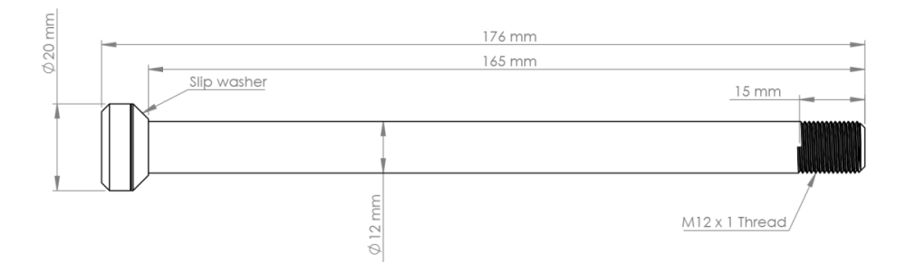 Burgtec Specialized 175.5mm Rear Axle