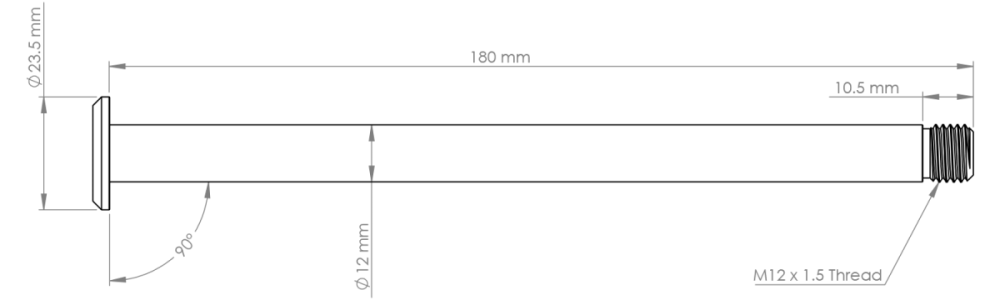 Burgtec Evil 180mm SuperBoost+ Rear Axle - Kash Bronze
