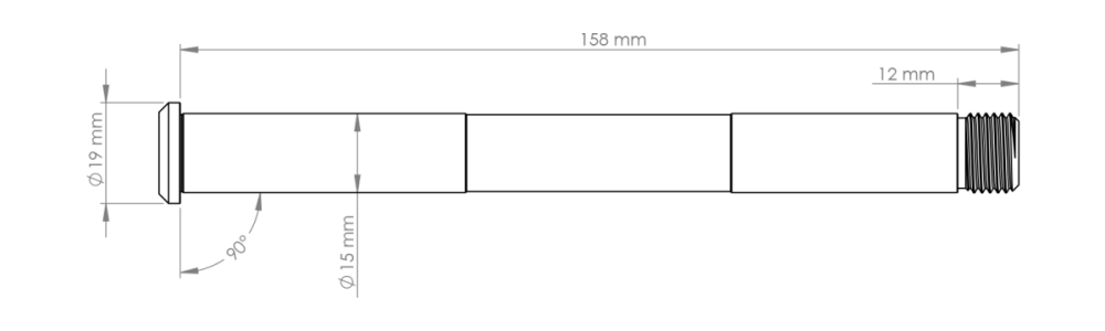 Burgtec Rockshox Boost Fork Axle - Kash Bronze