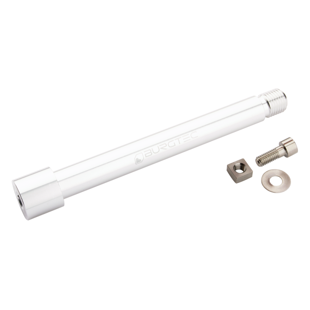 Burgtec Fox KaboltX Fork Axle - Rhodium Silver