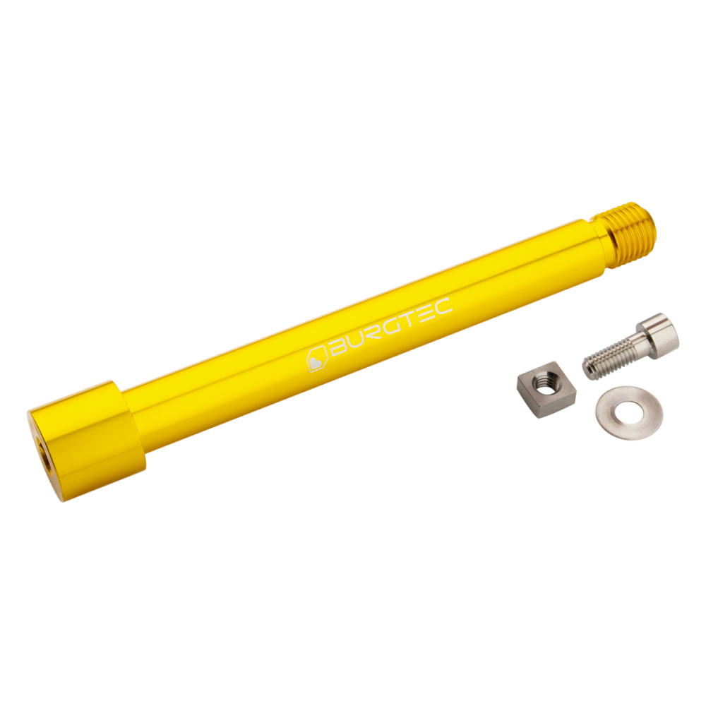 Burgtec Fox KaboltX Fork Axle - Rhodium Silver