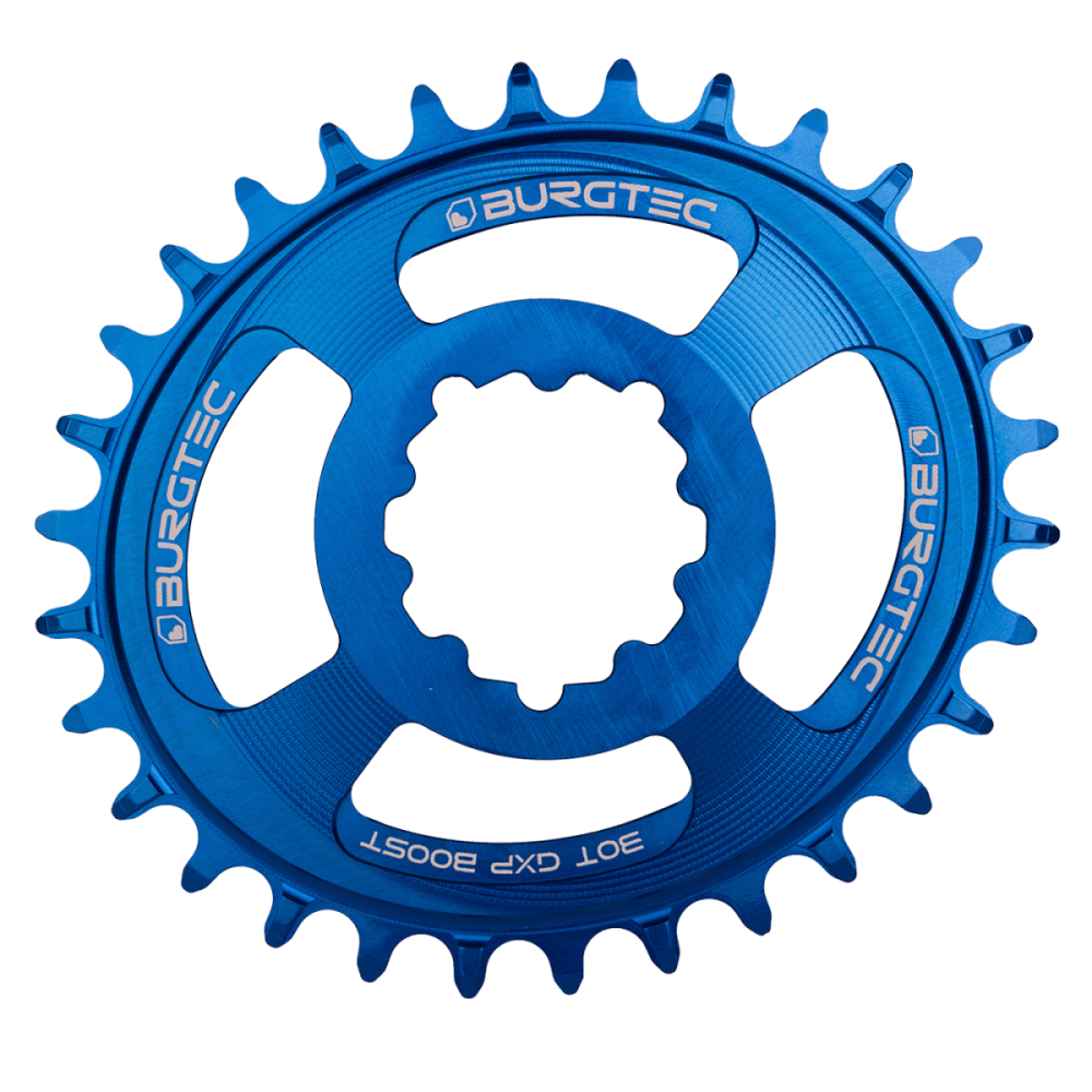 Burgtec Oval 3mm Offset Thick Thin Chainring for SRAM 3-Bolt - 30T