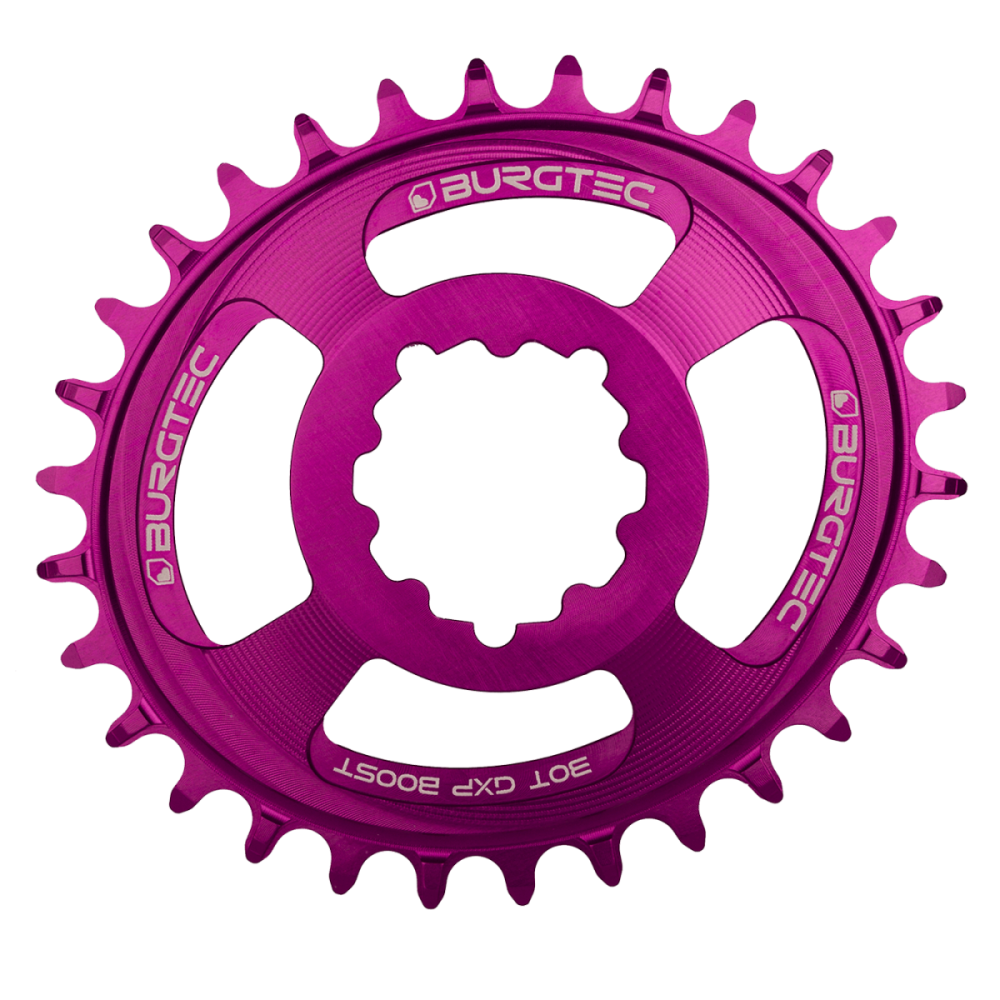 Burgtec Oval 3mm Offset Thick Thin Chainring for SRAM 3-Bolt - 30T