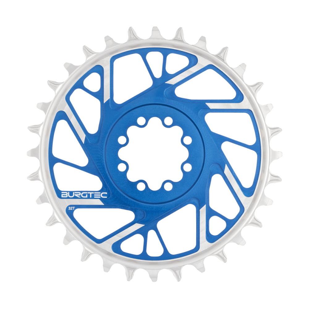 Burgtec 3mm Offset Thick Thin Chainring for SRAM 8-Bolt - 32T - Black, Burgtec Black