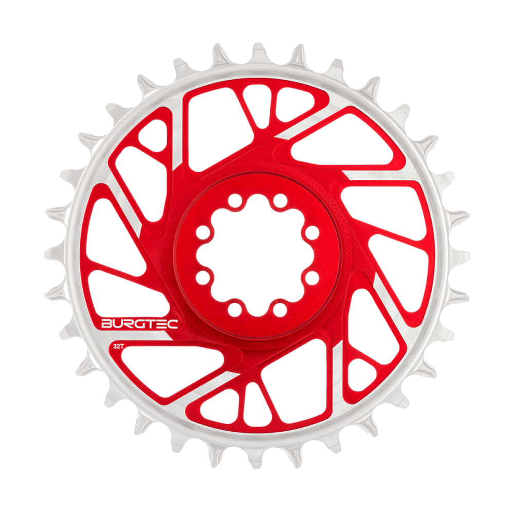 Burgtec 3mm Offset Thick Thin Chainring for SRAM 8-Bolt - 30T - Black, Burgtec Black
