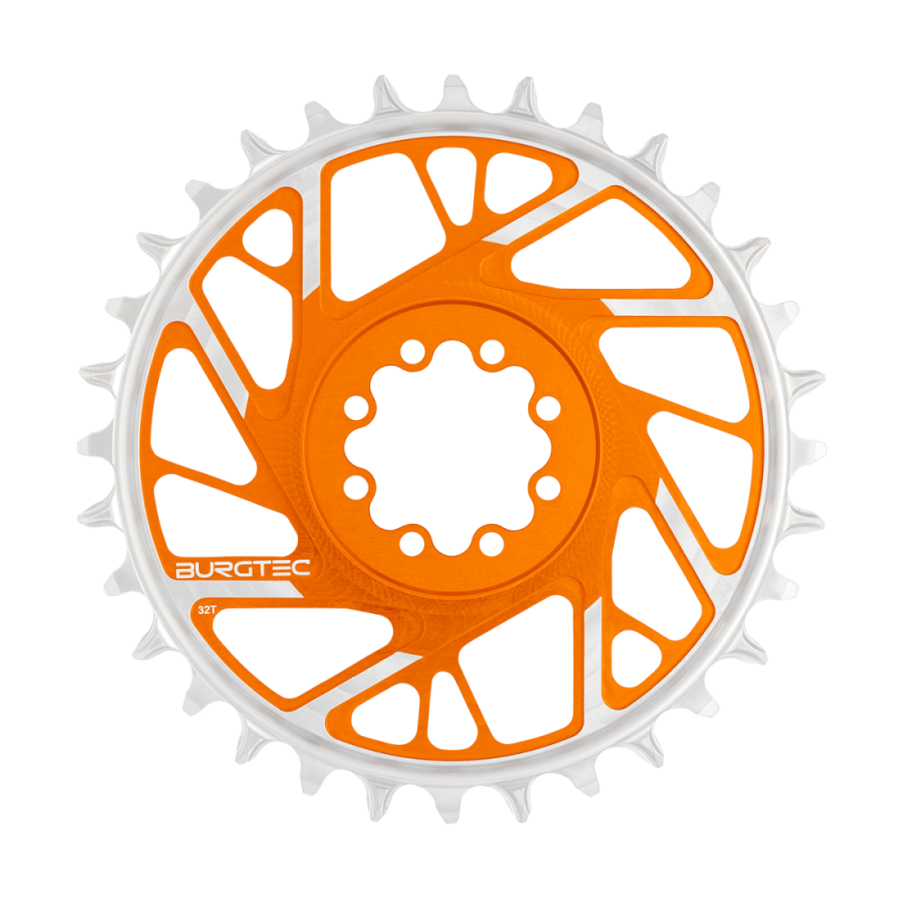 Burgtec 3mm Offset Thick Thin Chainring for SRAM 8-Bolt - 28T - Black, Burgtec Black