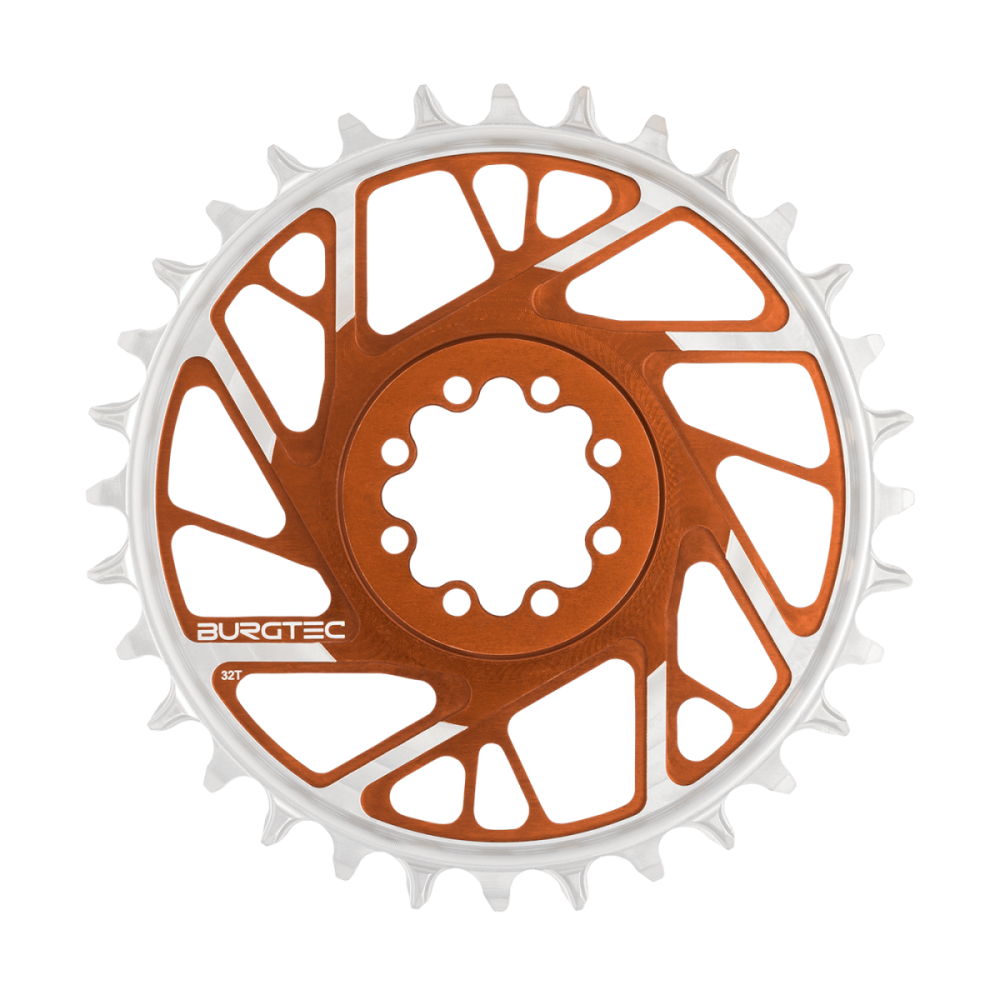 Burgtec 3mm Offset Thick Thin Chainring for SRAM 8-Bolt - 32T - Kash Bronze
