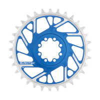 Burgtec 3mm Offset Thick Thin Chainring for SRAM 8-Bolt - 30T - Deep Blue