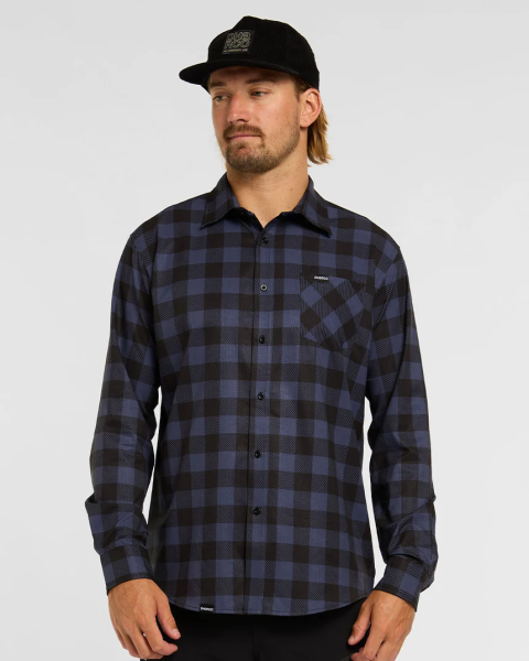 Mens Tech Long Sleeve Party Shirt